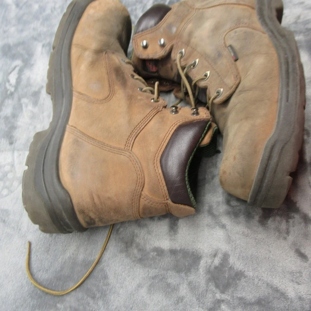 Red Wing Men 14D Boots Brown King Safety Toe Non Metallic Waterproof 2240 Rugged